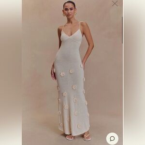 Meshki Suki Knit Maxi Dress With Flowers